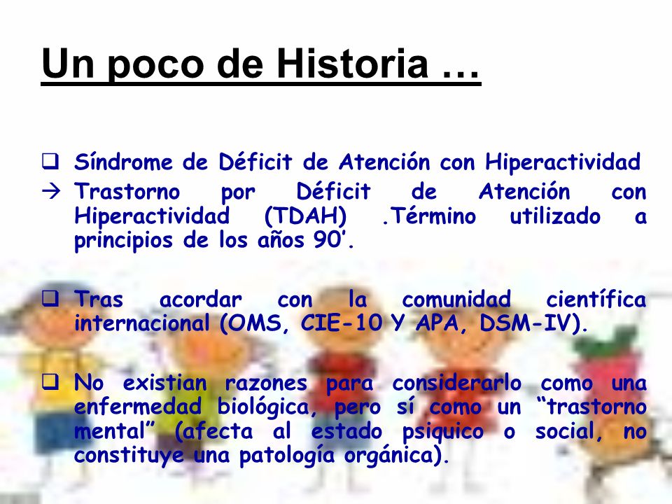 hiperactividad y deficit de atencion cie 10